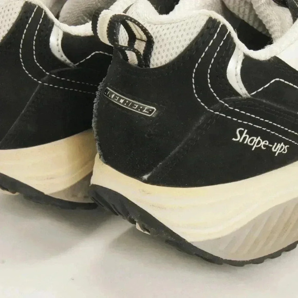 Sketchers Y2K 90s Style Black White Raver Platform Sneaker Shoes - Picture 5 of 6